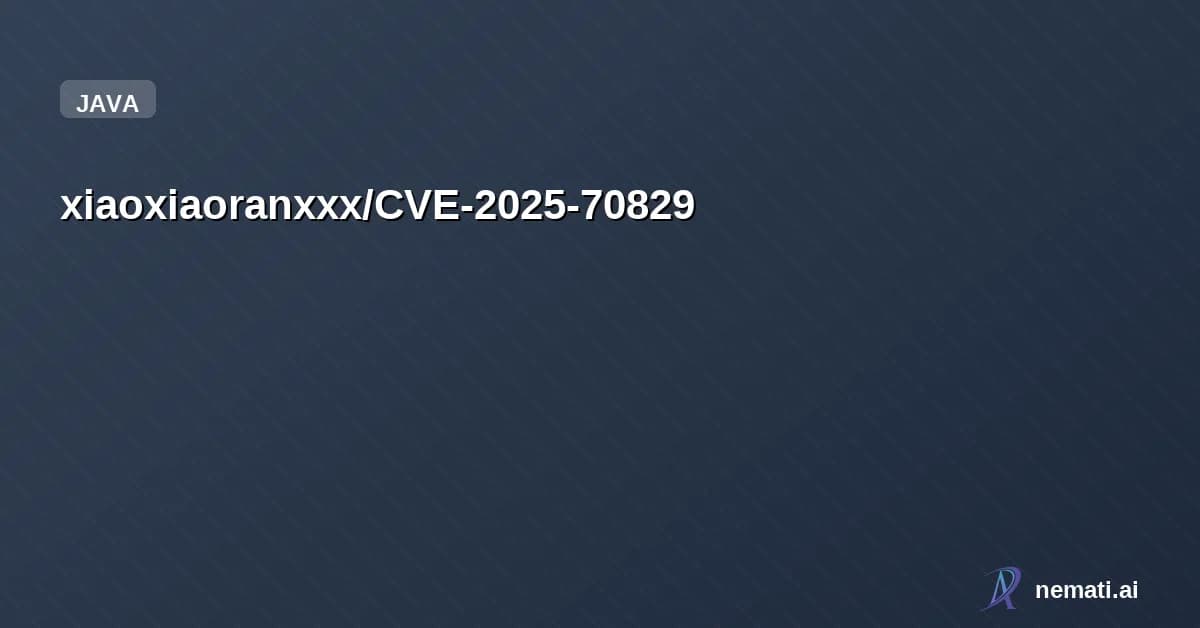 xiaoxiaoranxxx/CVE-2025-70829 — An information exposure vulnerability in Datart v1.0.0-rc.3 allows authenticate