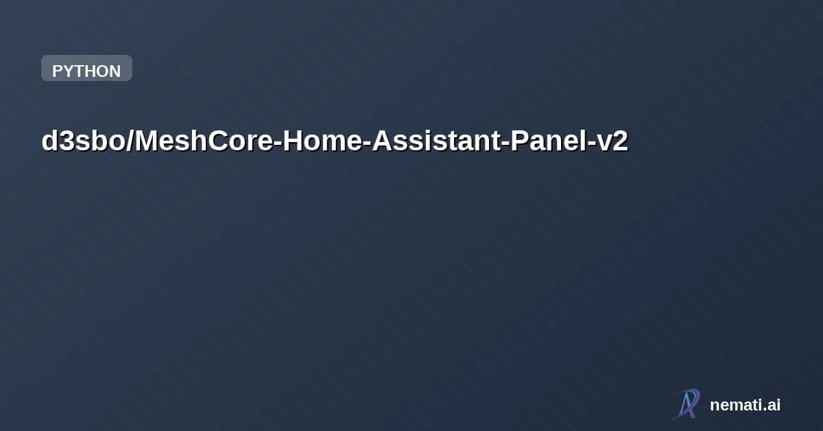 d3sbo/MeshCore-Home-Assistant-Panel-v2