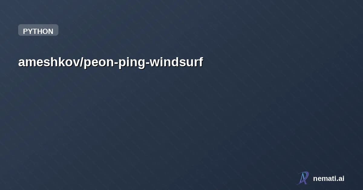 ameshkov/peon-ping-windsurf — Inspired by peon-ping, compatible with Windsurf