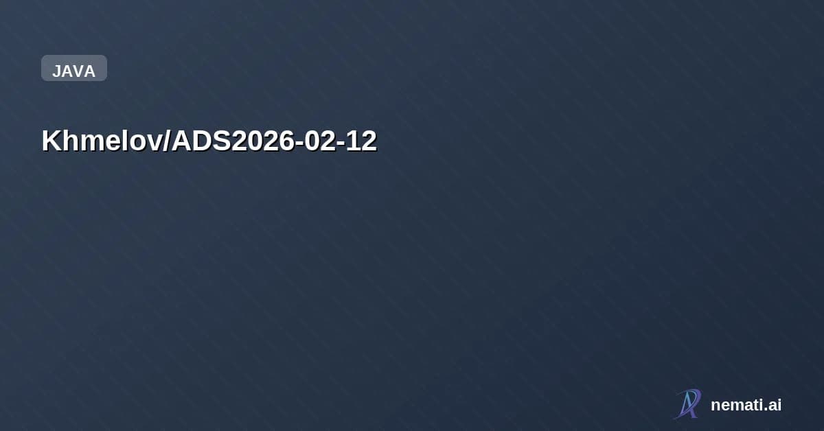 Khmelov/ADS2026-02-12 — https://lms.bsuir.by/course/view.php?id=5883