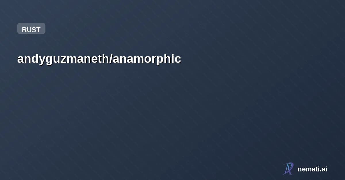 andyguzmaneth/anamorphic — Experimental privacy-preserving DeFi execution on public blockchains. Swaps that